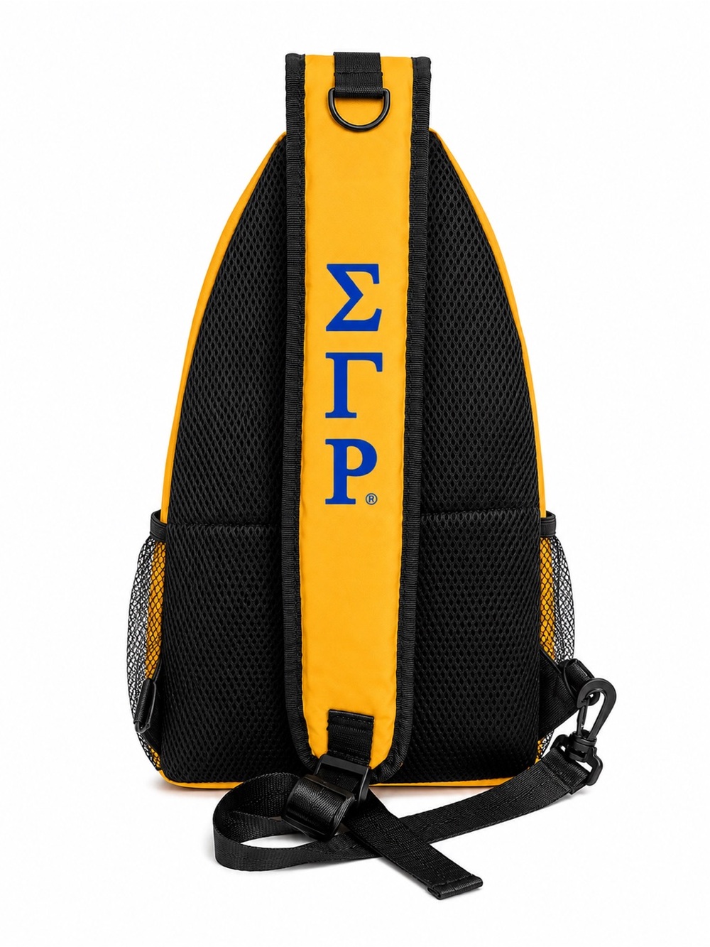 Sigma Gamma Rho Gold Sling Backpack - Picture 2 of 3